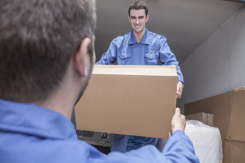 Customer raising a complaint at a storage facility reception