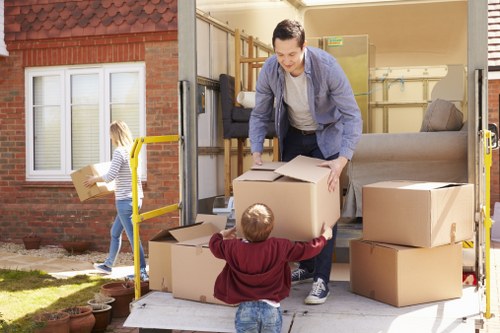 Residents using household storage in Brent for seasonal items